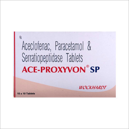 Aceclofenac Paracetamol And Serratiopeptidase Tablets