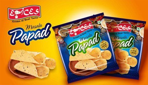 Papad Pouches Good Aesthetic Value And Longer Shelf Life.