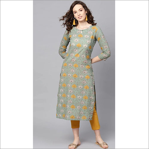 Ladies Cotton Kurti With Pant