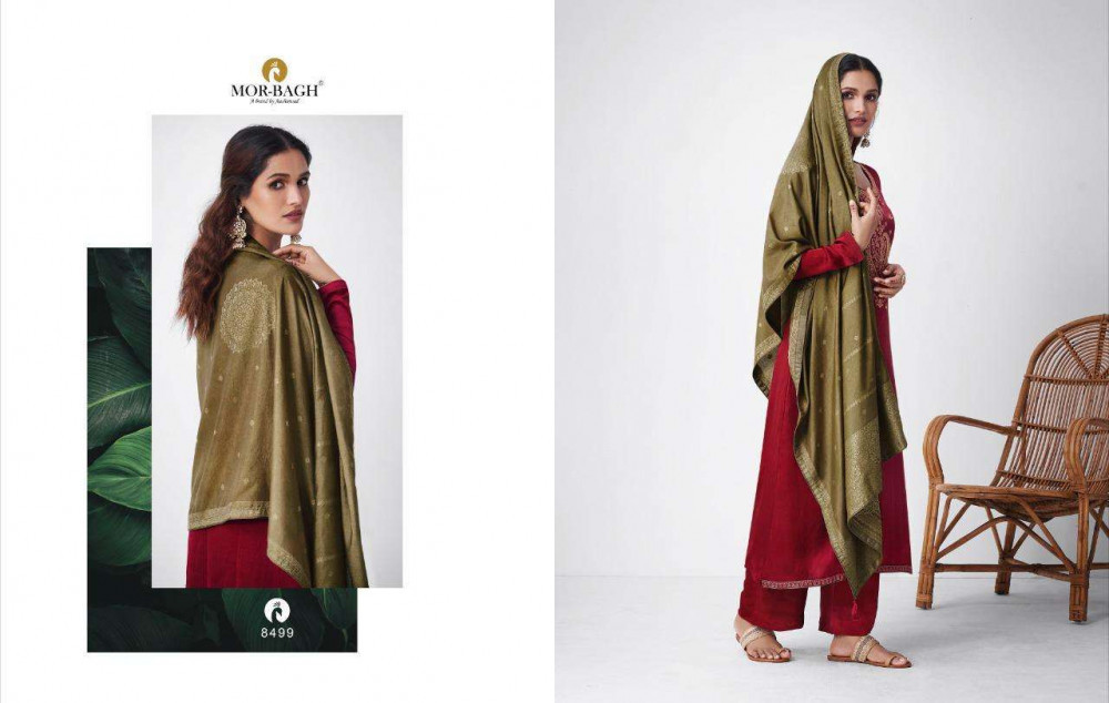 Aashirwad Mor Bagh Kashvi Long Silk Sober Suits Catalog