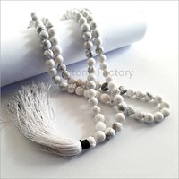 108 Mala Howlite Necklace Beads