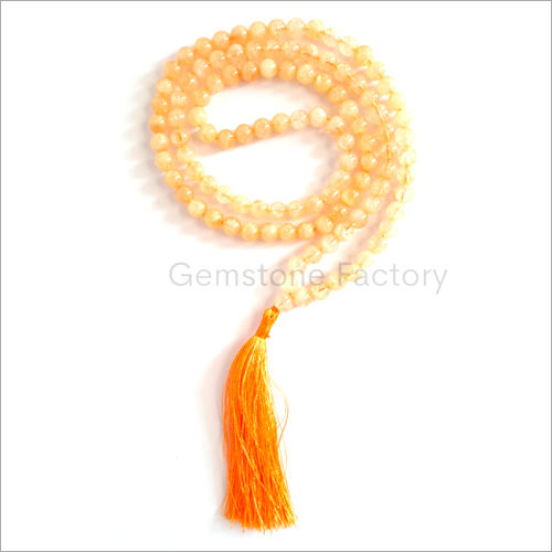 8mm Natural Citrine Beads