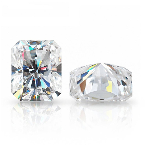 Radiant Cut Colorless Loose Moissanite Stone