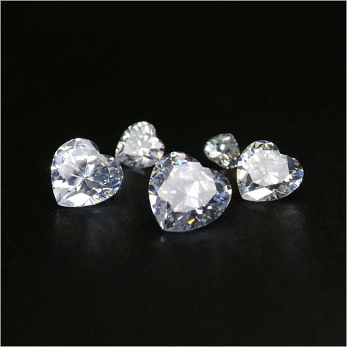 Faceted Imitated Multiple Size Heart Shape Moissanite Gemstone