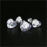 Faceted Imitated Multiple Size Heart Shape Moissanite Stone
