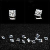 D Color Princess Cut VVS1 Moissanite Gemstone