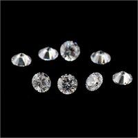 D Color Round Brilliant Moissanite Gemstone