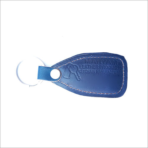 Metal Ml-bo-003 Blue Leather Keychains