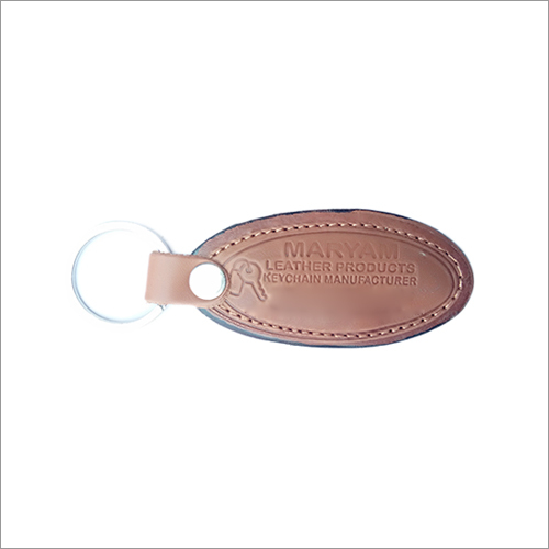 ML-FO-001 Tan Leather Keychains