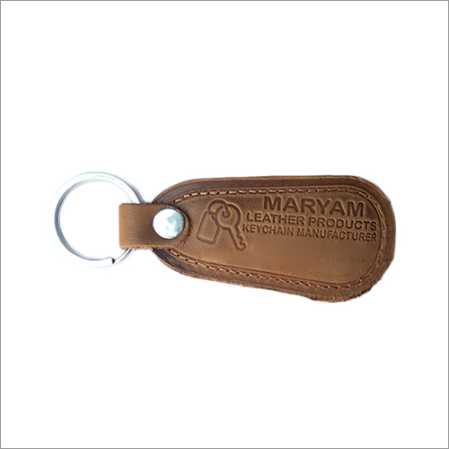 ML-KA-001 Tan Leather Keychains