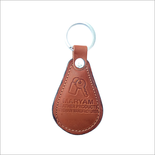 Brown Ml-Pa-001 Tan Leather Keychains