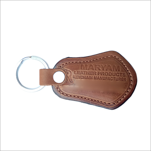 ML-PO-001 Tan Leather Keychains