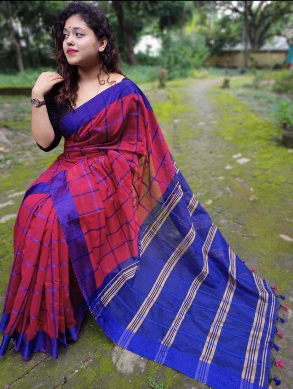 Check handloom saree