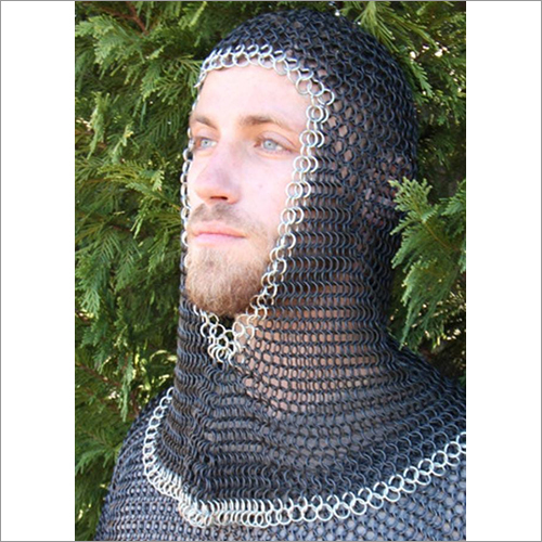 Medieval Armour Coif Zinc Plus Black