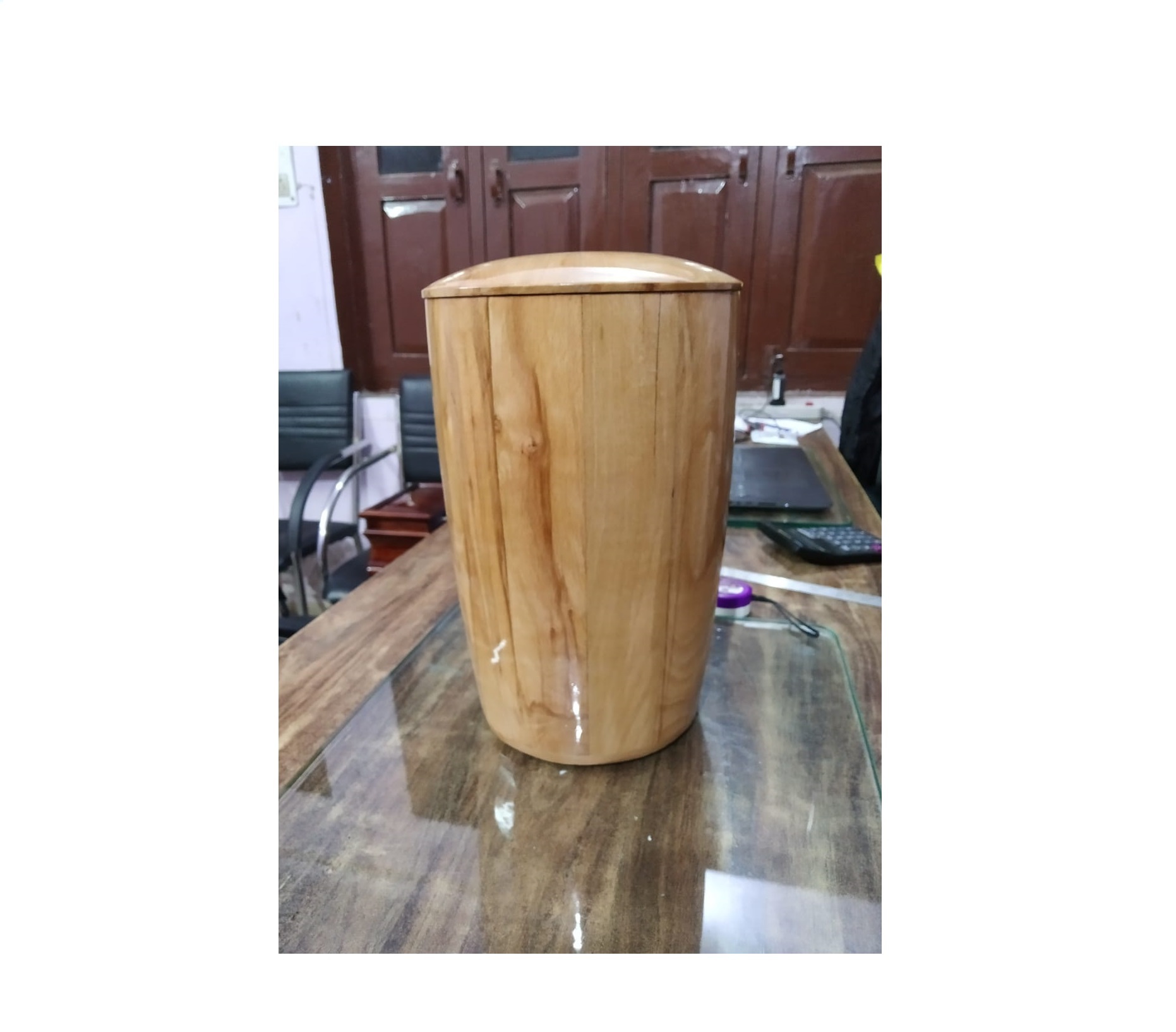 Wooden Shining Cremation Urn Funeral Supplies