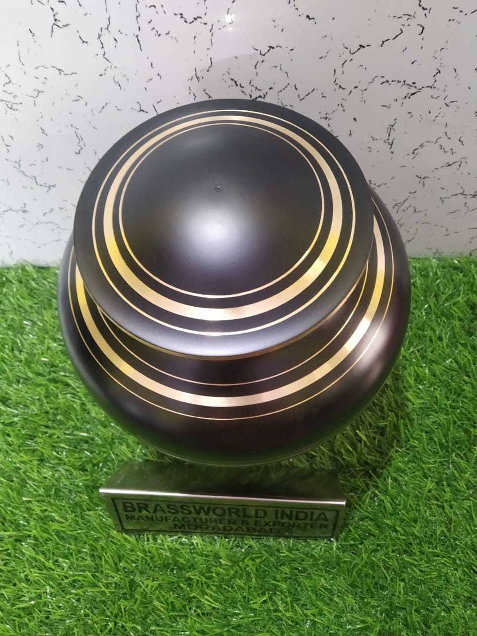 Aluminium Black With Silver Engraved For Human Ashes Funeral Supplies