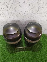 Aluminium Black With Silver Engraved For Human Ashes Funeral Supplies