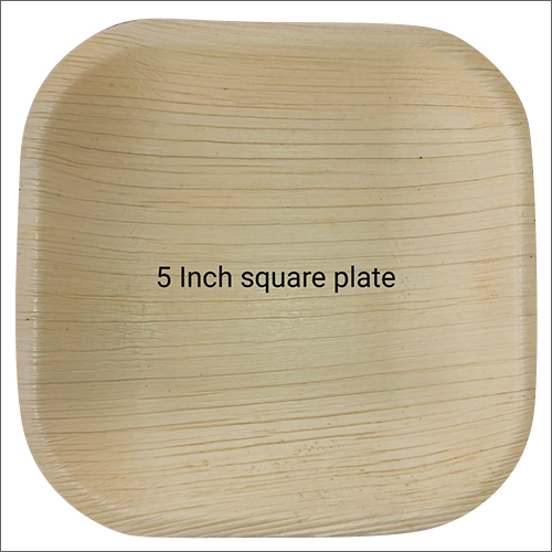 5 Inch Biodegradable Square Plate By RAAJI IMPEX INTERNATIONAL
