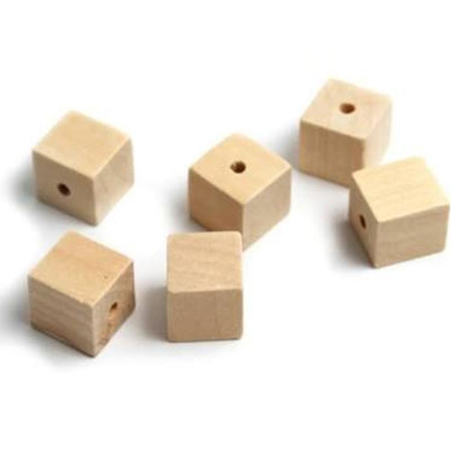 Natural Square Wooden Beads