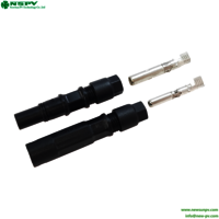 Waterproof Mini Type Solar Cbale Connectors 1500VDC 20A For Solar System Connection