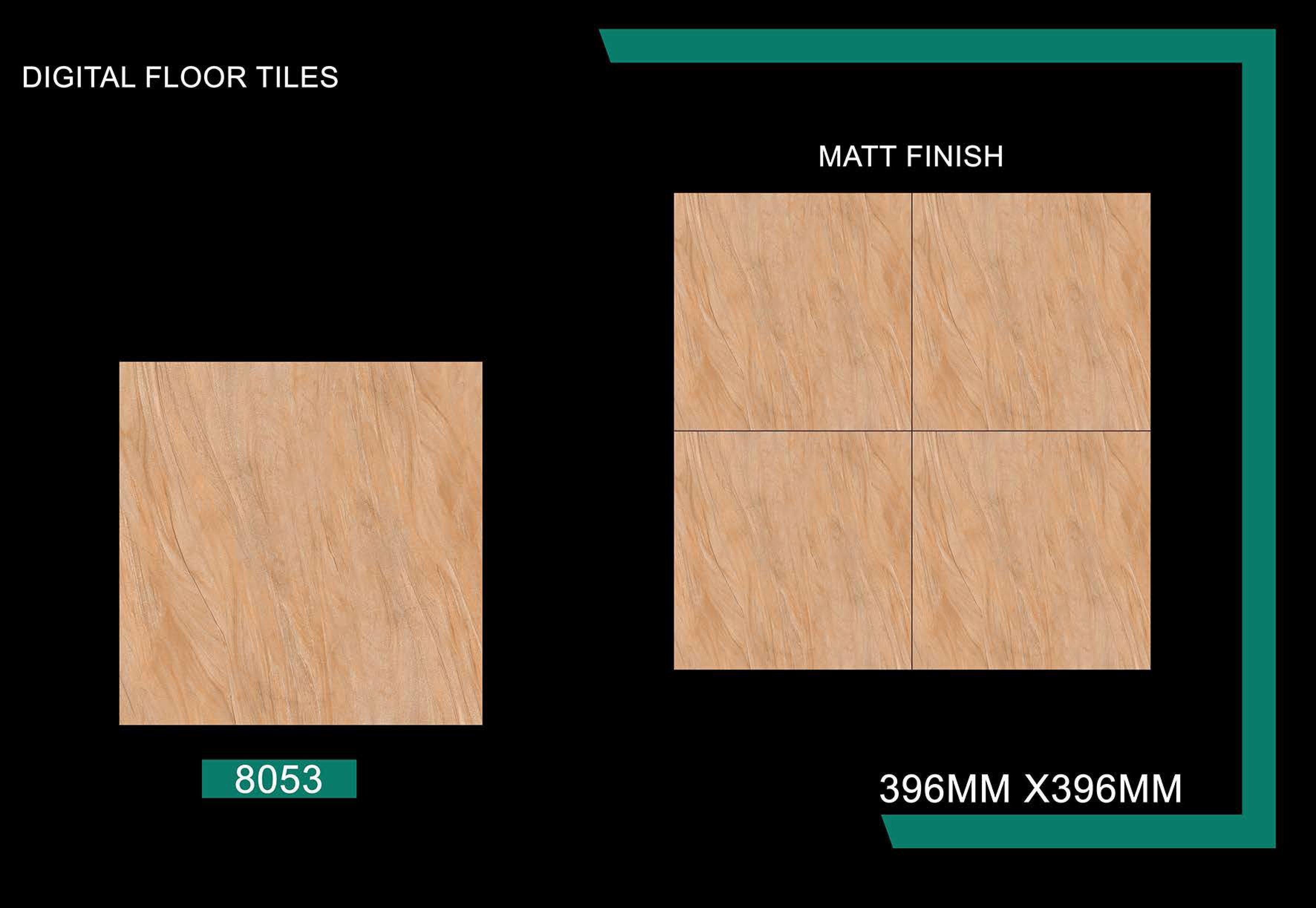 Wooden Finish Floor Tiles 400x400 mm
