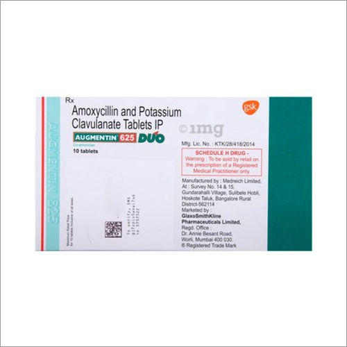 Amoxicillin And Potassium Clavulanate Tablets IP