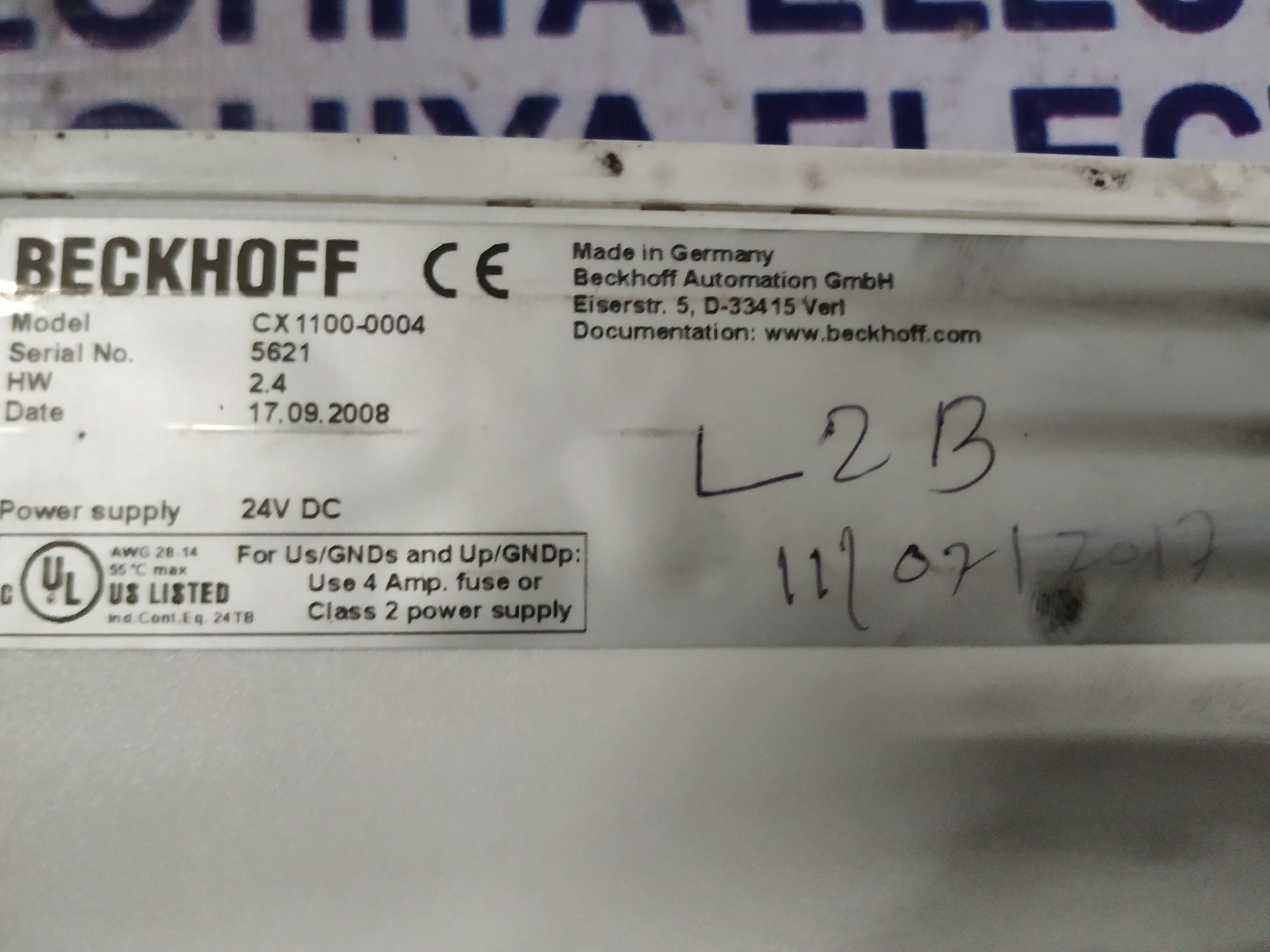 BECKHOFF POWER SUPPLY UNIT CX1100-0004