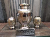 Brass Very Attractive Engraved Cremation Urn Funeral Supplies