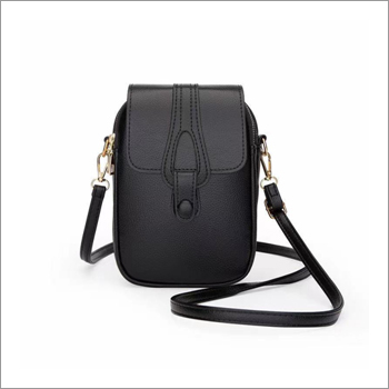 Black Mini Leather Sling Bag