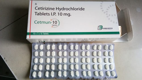 Cetirizine Hydrochloride Tablets IP 10mg