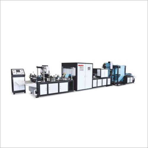 Automatic Non Woven Fabric Box Bag Making Machine With Online Loop Handle
