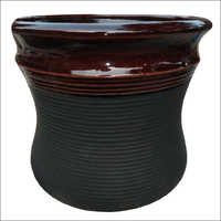 Black Ceramic Planter Pot