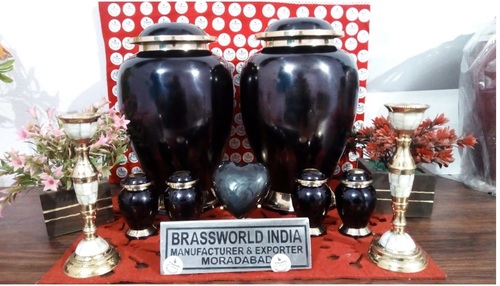 Brass Black Standard Cremation Urn Funeral Supplies