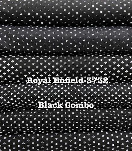 Black Combo Printed Shirting Fabric