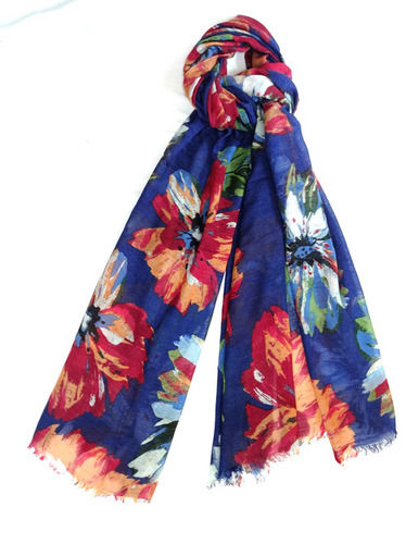 Wool Flower Printed Shawls