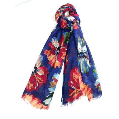 Wool Flower Printed Shawls