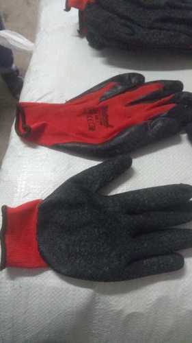 Latex Coated Safety Gloves Dry Place
