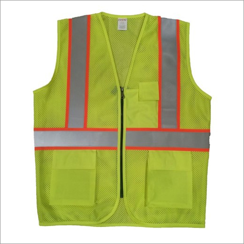 Green Mesh GSM 160 - 180 ( 1717) Reflective Safety Jacket