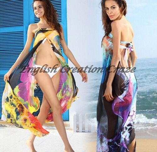 Multi Color Chiffon Beach Pareos