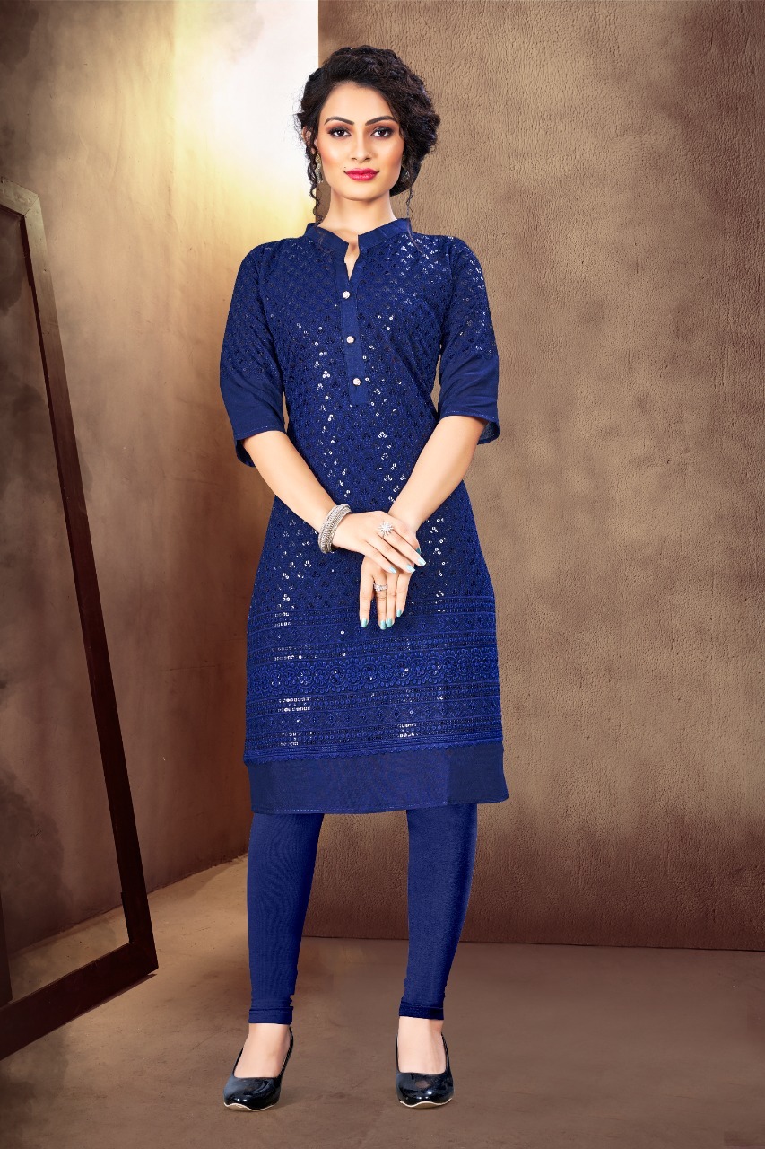 FANCY CHIKAN  KURTI COLLECTION