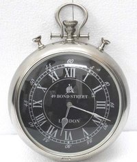 Nickel Finish Brass Decorative Wall Clock