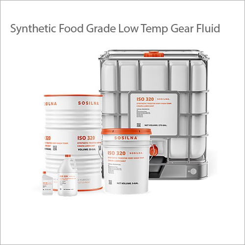 Synthetic Food Grade Low Temp Gear Fluid By SOSILNA