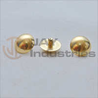 Brass Half Spherical Head Mirror Cap