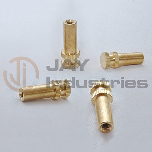 Brass Long Body Knurled Insert