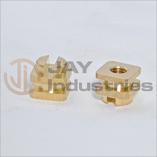 Brass Square Slotted Insert