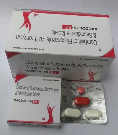 Combikit Of Fluconazole Azithromycin And Secnidazole Tablets