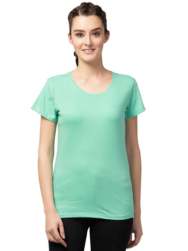 Ladies Plain Grn Top For Girls&Women