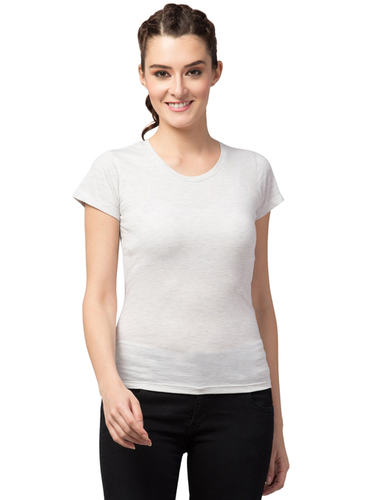 Ladies White Tshirt For Girls*Women