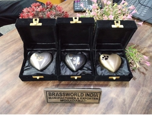 Different Variety Of Brass Heart Keepsake Urn
