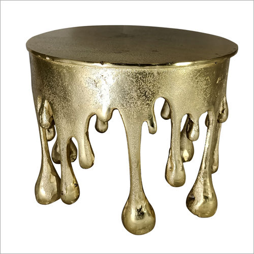 Gold Heavy Cast Aluminum Cake Stand